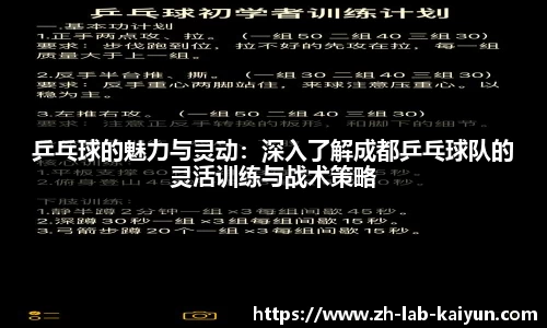 乒乓球的魅力与灵动：深入了解成都乒乓球队的灵活训练与战术策略